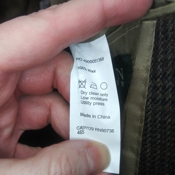 Ralph Lauren Men's Wool Brown Tweed Plaid Sports Coat/Jacket - Picture 10 of 11